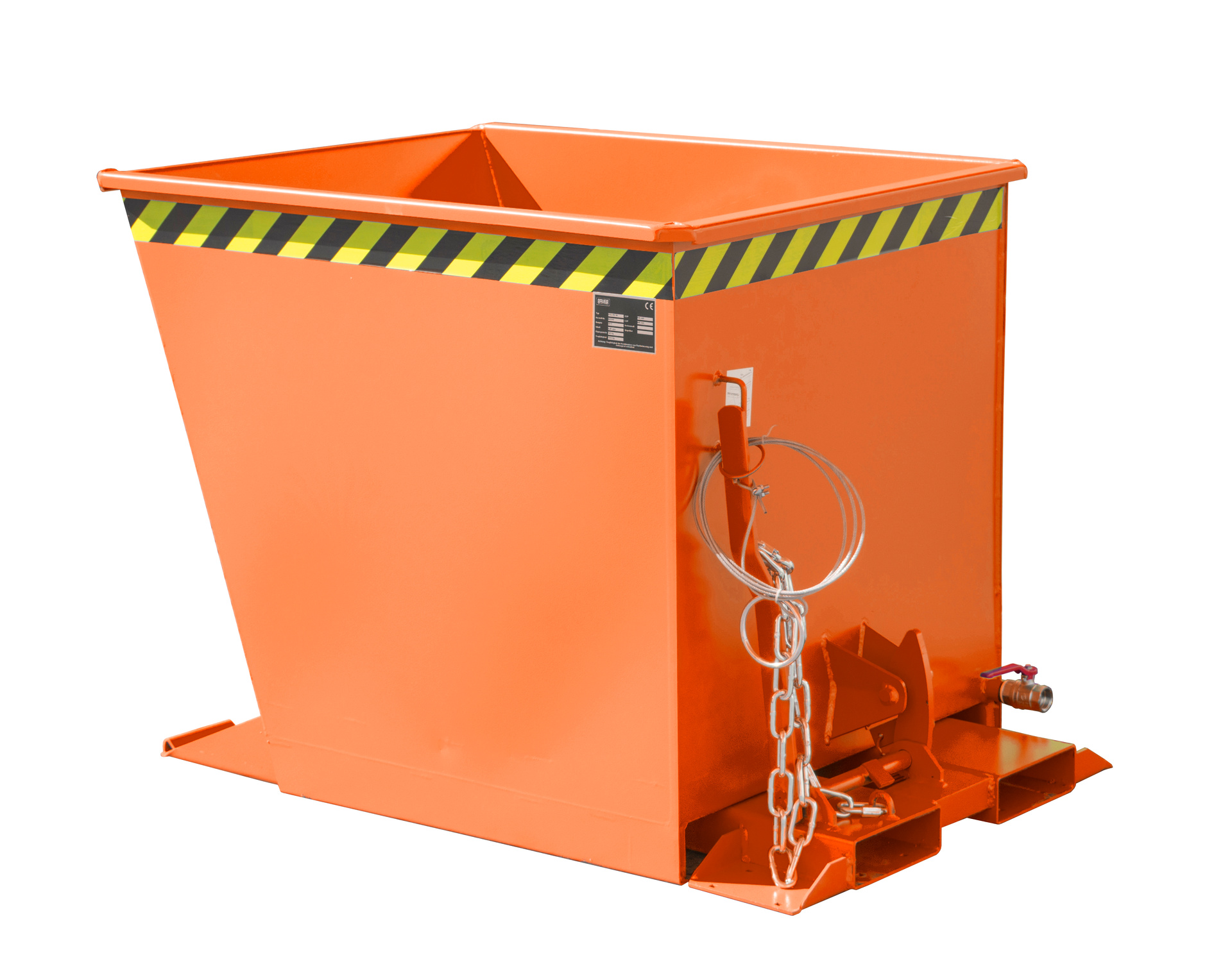 Spänebehälter Typ SGU-RZ RAL 2000 Gelborange